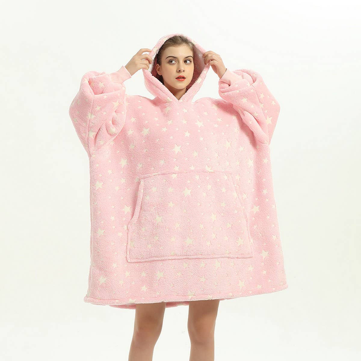 Oversized Cartoon Hoodie Blanket for Adults_CWMM8985