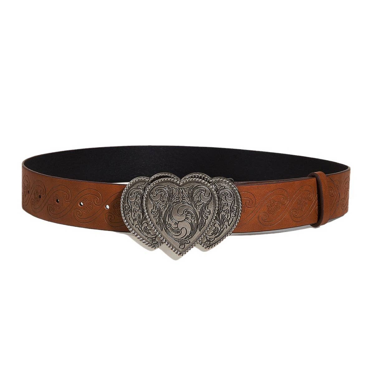 VINTAGE PRINTED PIN BUCKLE BELT_CWABE0298