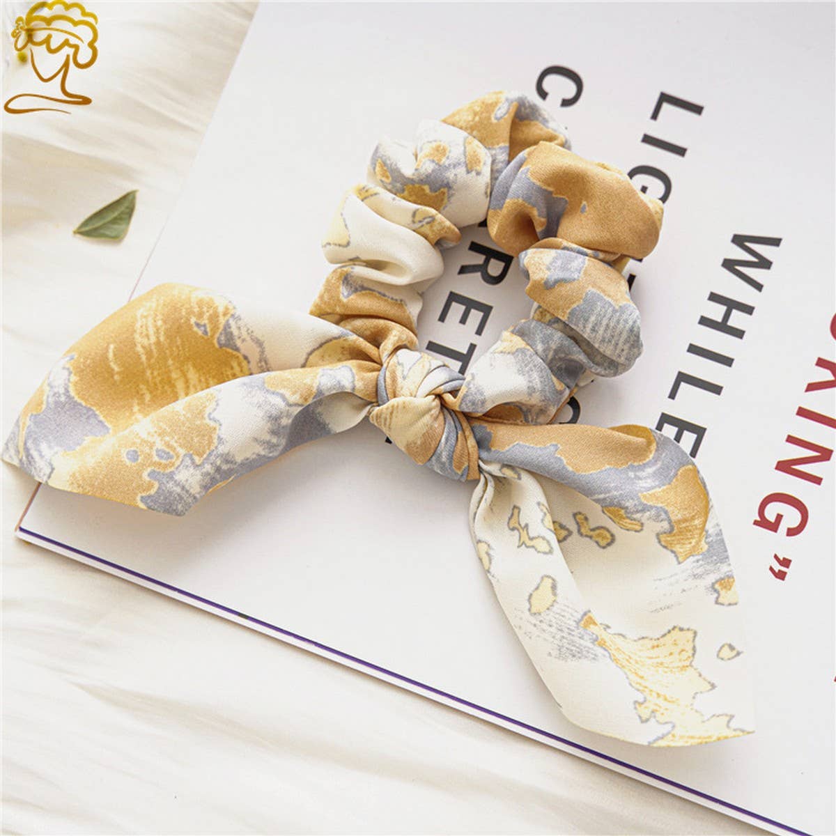 RETRO TIE-DYE RABBIT EARS LARGE INTESTINE HAIR TIE_CWAHA0839