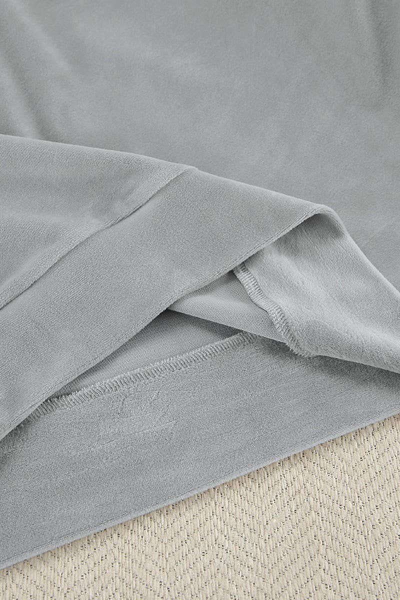 CWSPJ0408_VELVET LONG-SLEEVED TROUSERS PAJAMA SET