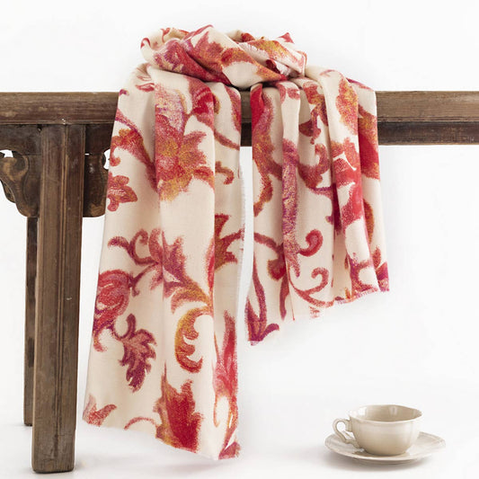Elegant Print Scarf ? Faux Cashmere Winter Wrap