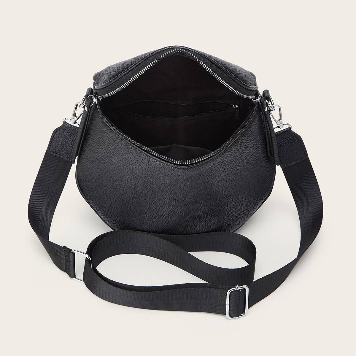 VERSATILE LYCHEE CROSSBODY SADDLE BAG_CWAB2637