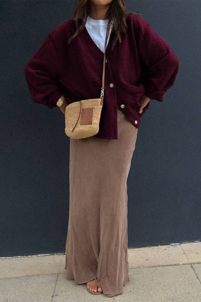 CWOCAL00750_CASUAL SIMPLE LONG SLEEVE PREMIUM KNIT JACKE