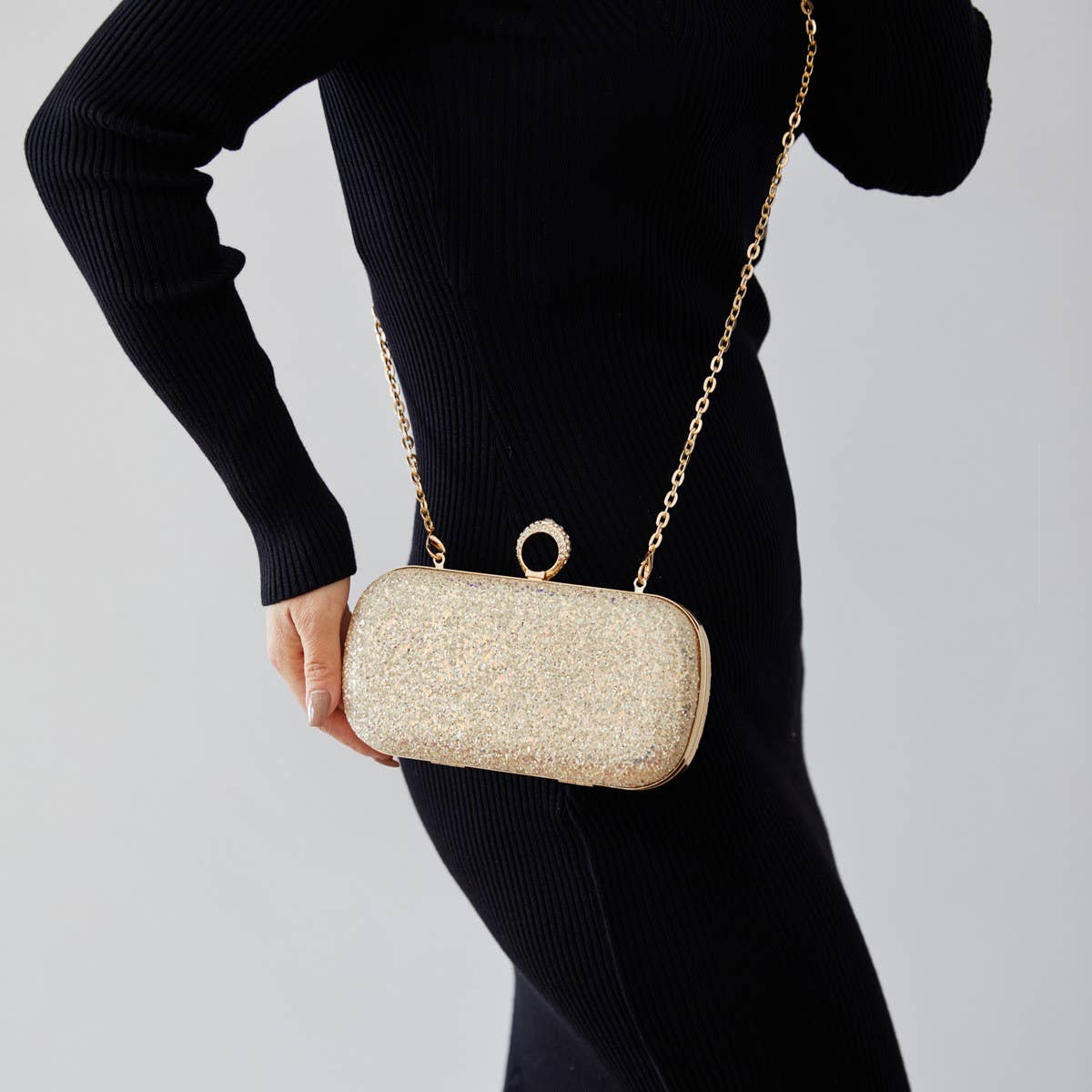 FASHIONABLE LADY EVENING BAG SHINY   CLUTCH BAG_CWAB3243