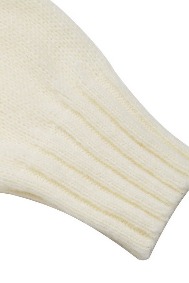 CWTTL1973_SOLID COLOR SIMPLE HIGH-END CASUAL KNITTED SWEATER