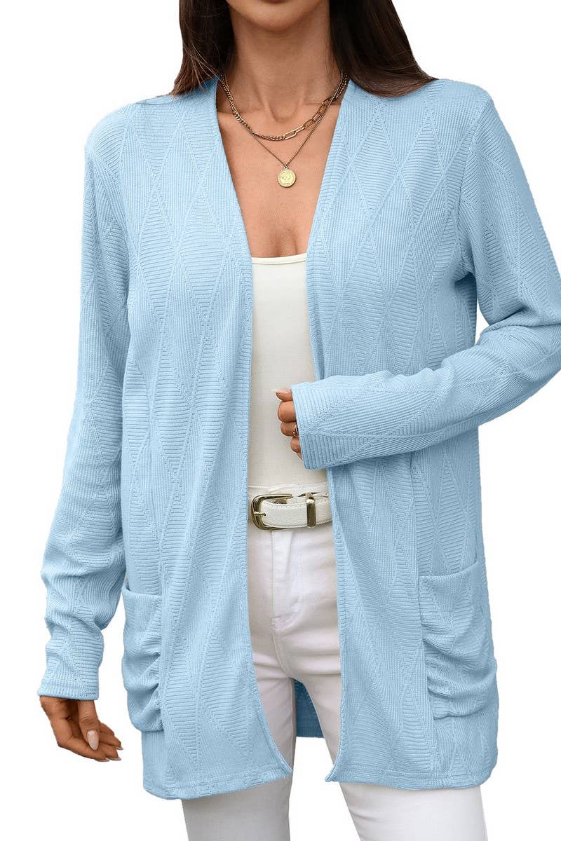 CWOCAL00857_SOLID COLOR LONG-SLEEVED KNITTED CARDIGAN JACKET