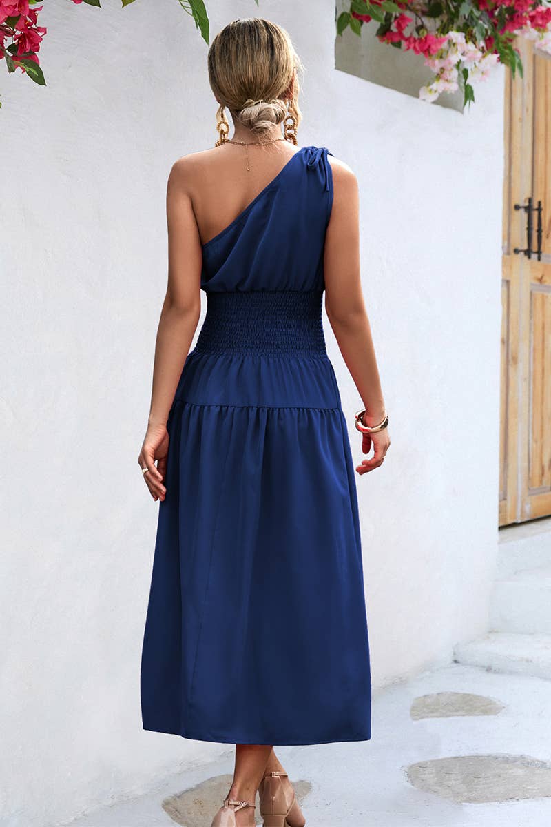 CWDTD0406_EUROPEAN AND AMERICAN WOMEN'S OFF-SHOULDER DRESS