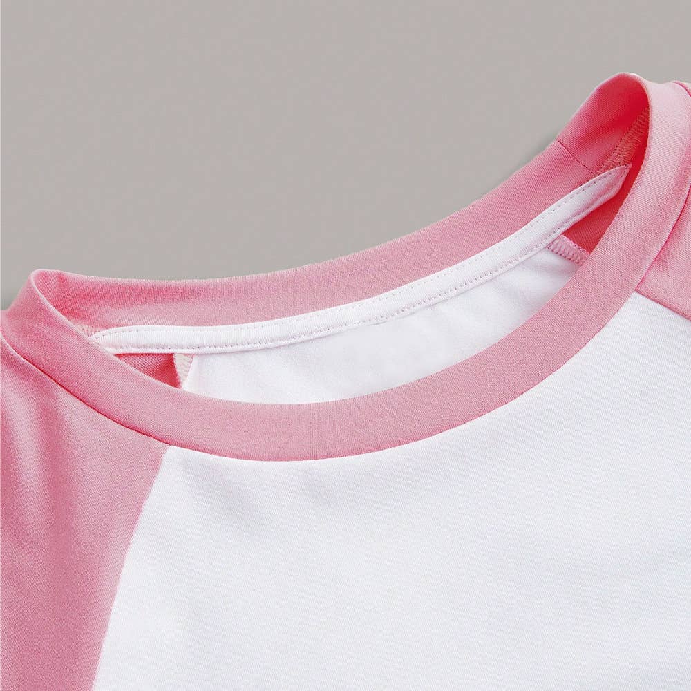 COLOR CONTRAST SHORT HOTTIE TIGHT-FITTING BASE