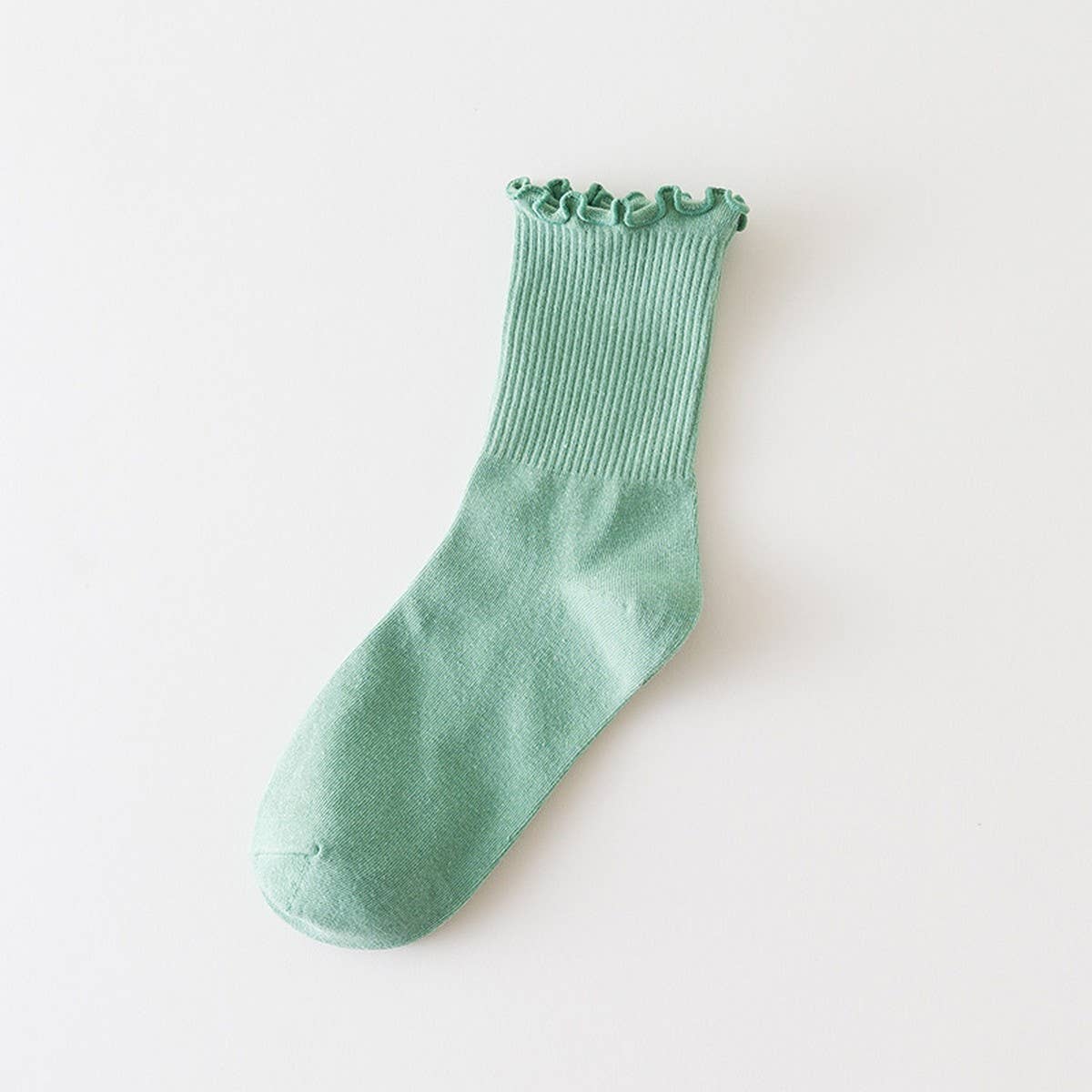 CANDY COLOR PURE COTTON EDGE SOCKS FOR WOMEN_CWMS1129