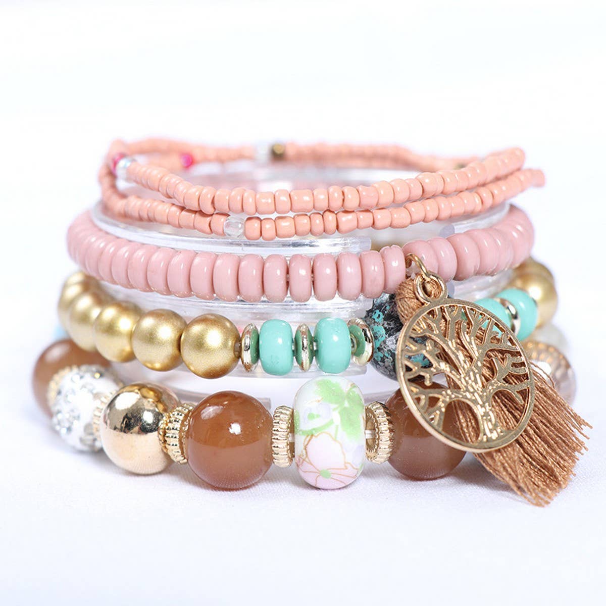 BOHEMIAN MULTI-LAYERED TASSEL BRACELET_CWASC0689