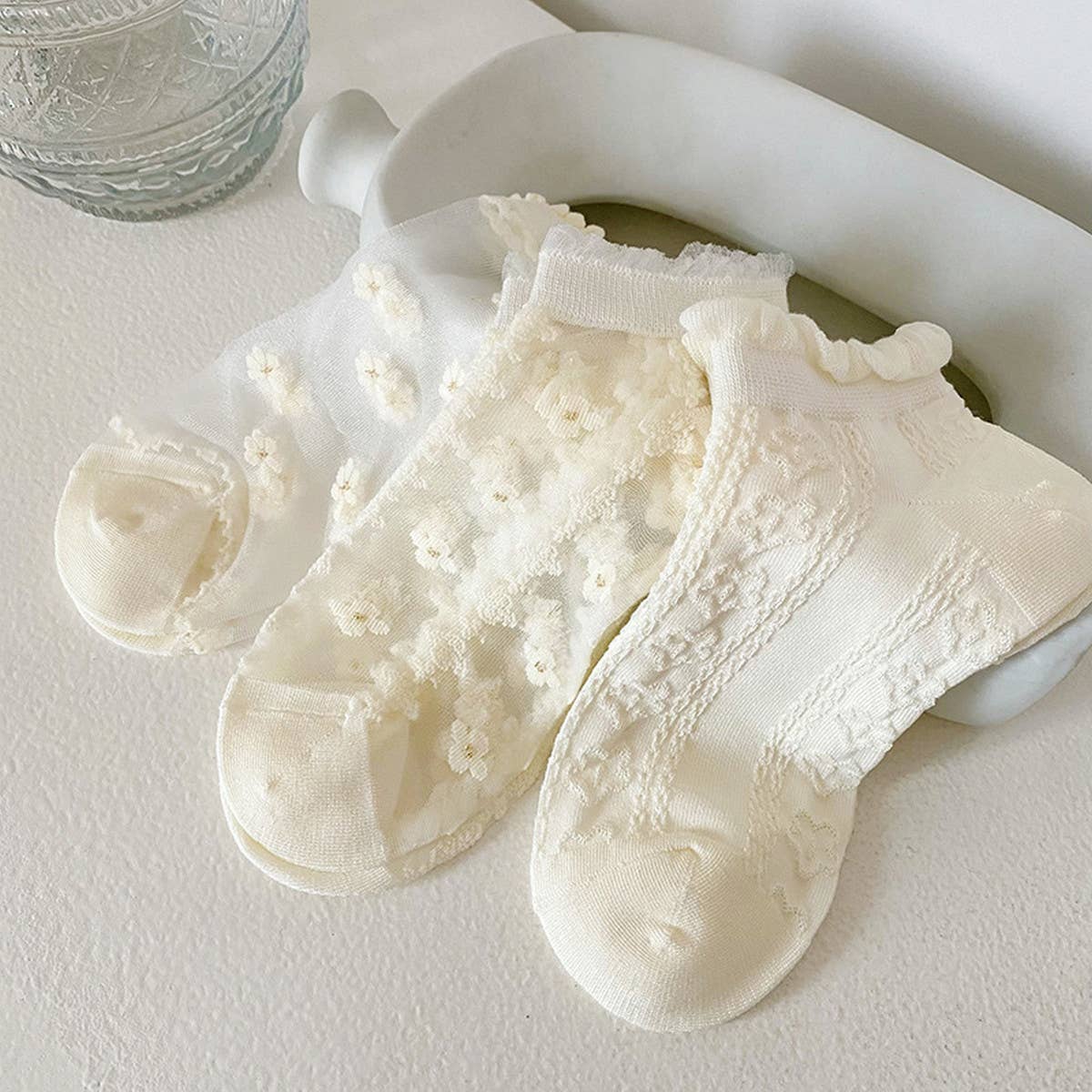 WOMEN CASUAL THIN SHORT SOCKS