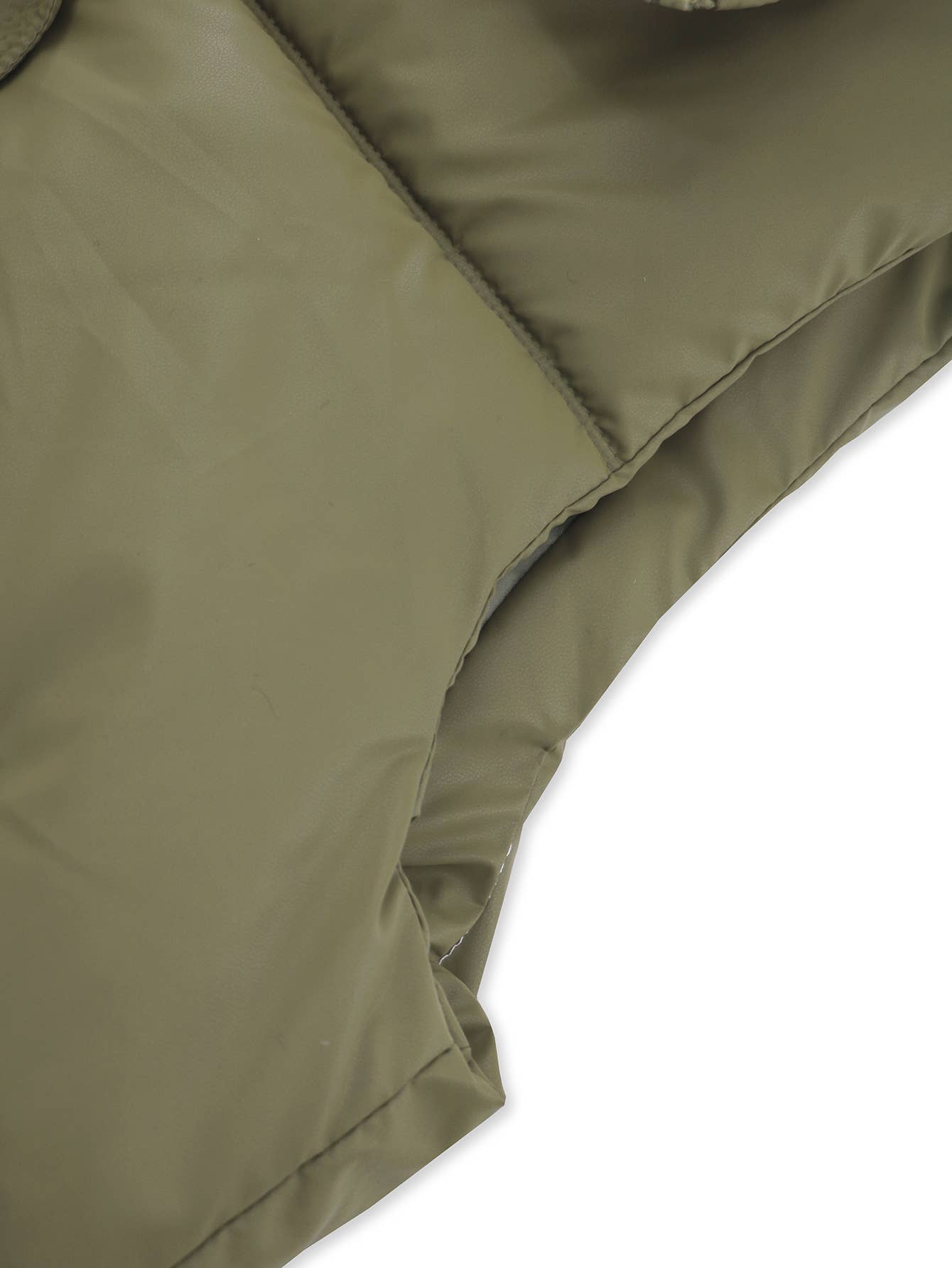 Cotton-padded stand-up collar waistcoat