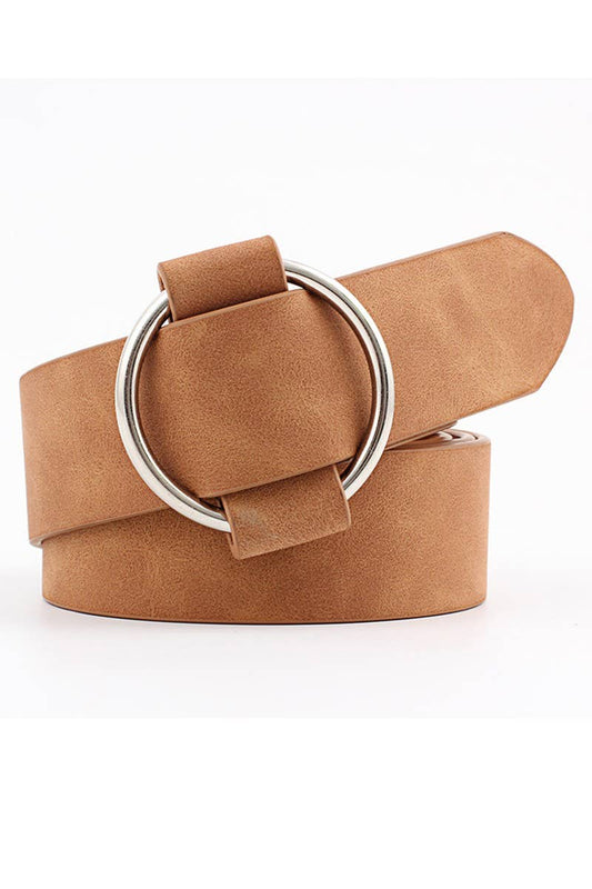 BASIC LEATHERETTE TRENDY BUCKLE BELT_CWABE008