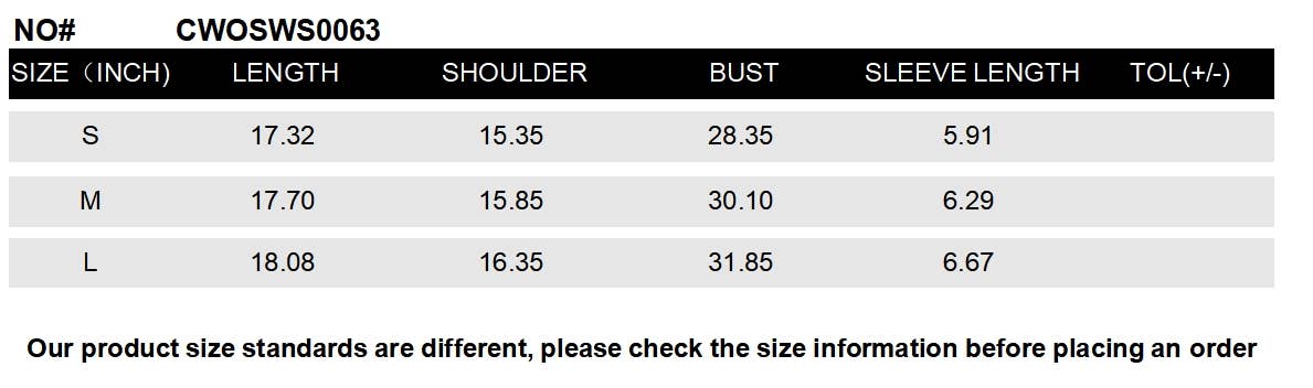 CWOSWS0063_Round Neck Short Sleeve Crop Top Sweater