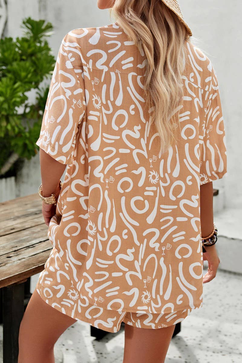 CWSPJ0226_HOLIDAY CONTRASTING COLOR TEMPERAMENT LEISURE SUIT