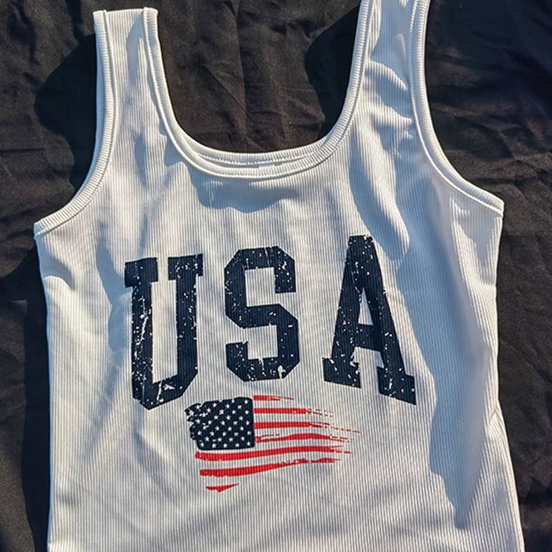 Crew neck casual monogrammed simple vest