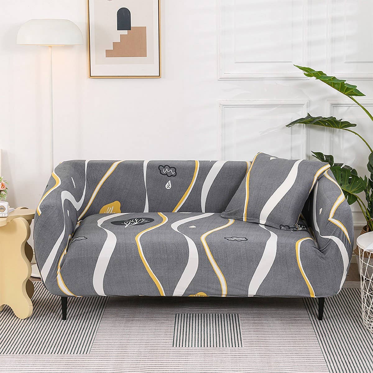 Milk Silk Sofa Cover, Stretch & Full Wrap