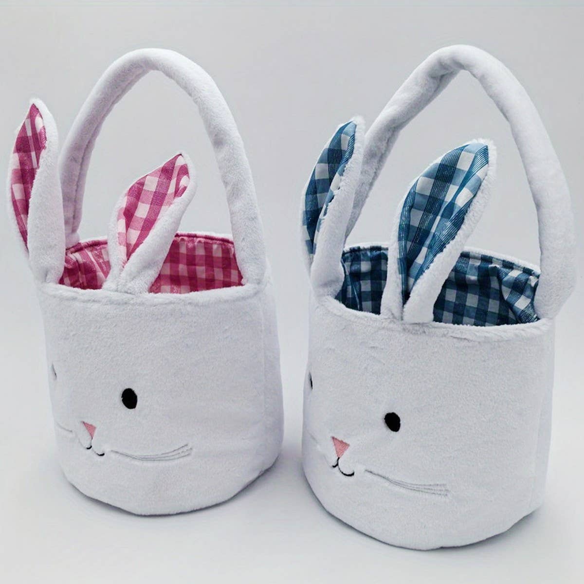 EASTER BASKET BUNNY DOLL FABRIC BASKET DECORATION