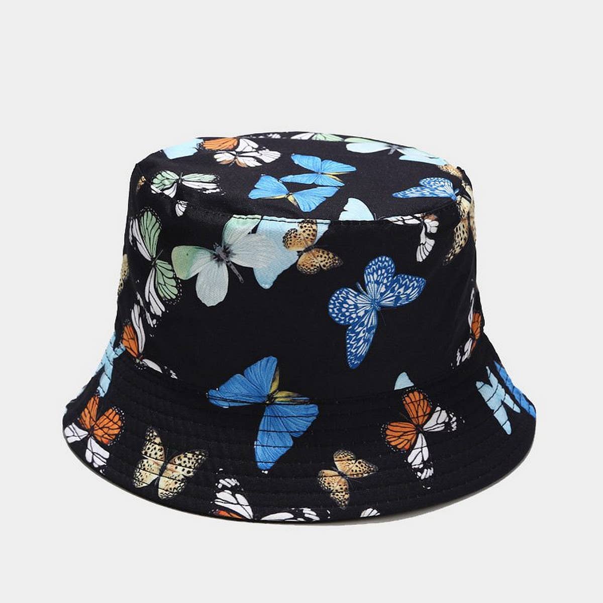 COLORFUL BUTTERFLY PATTERN BUCKET HAT_CWAH1649