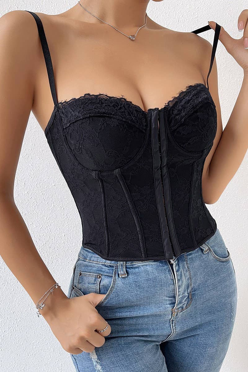 CWTHT0165_LACE SUSPENDERS UNDERWIRE CHEST WRAP VEST