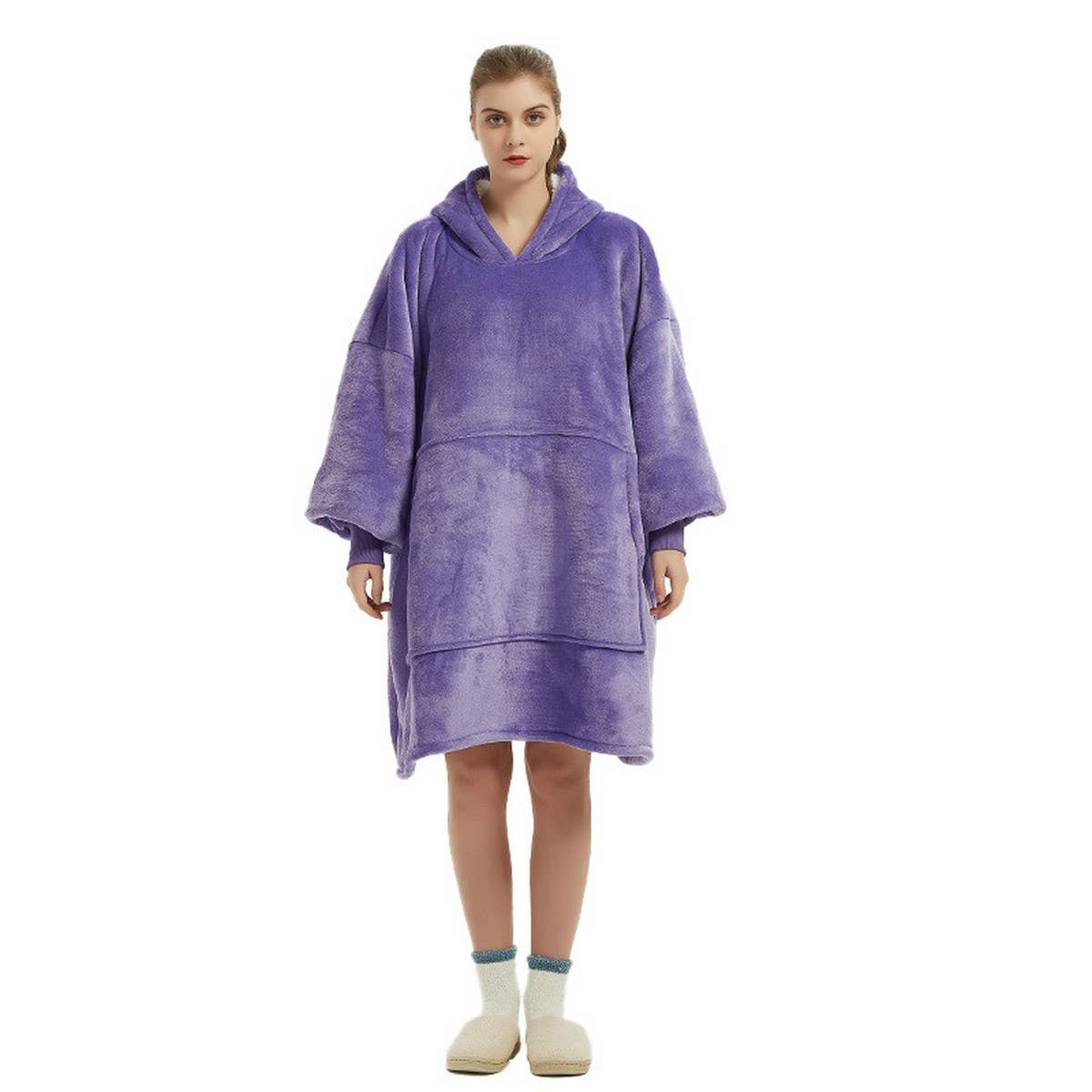 Cozy Wearable Hoodie Blanket Warm Lazy Sweatshirt