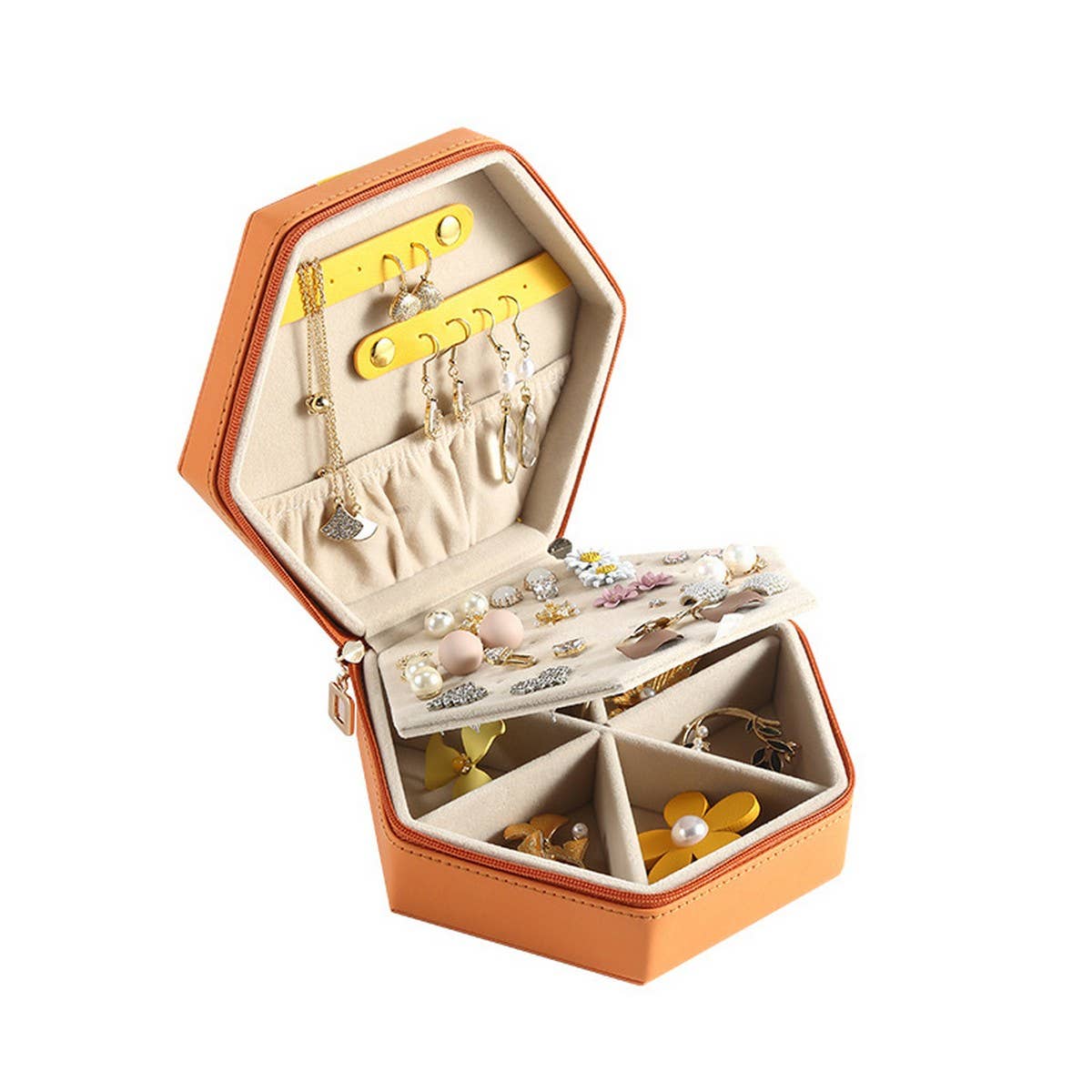 COLOR BLOCK DIAMOND JEWELRY STORAGE BOX