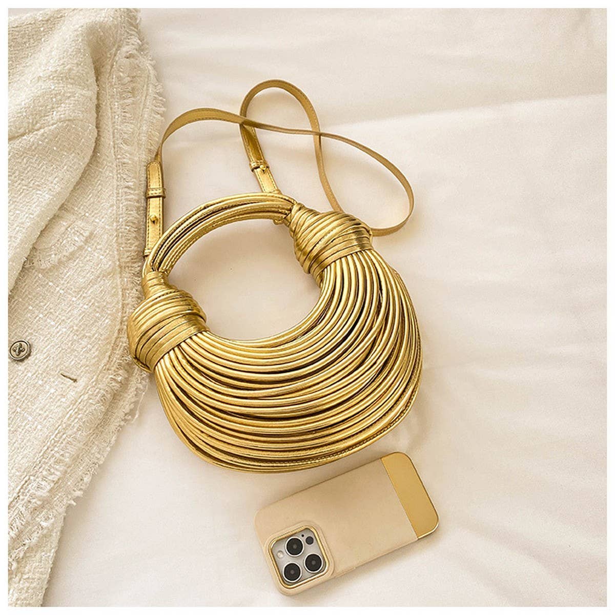 STYLISH BRAIDED DOUBLE KNOT BAG_CWAB1910