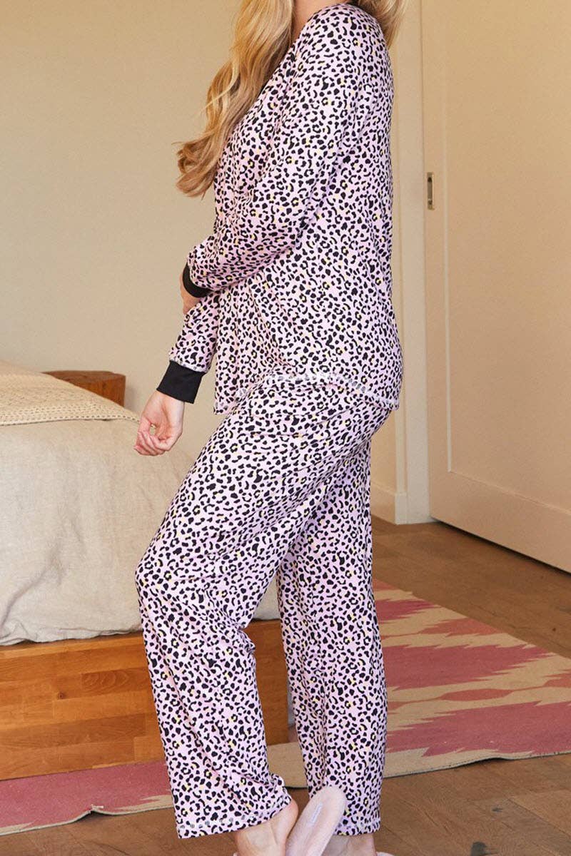 CWSPJ033_COZY LONG SLEEVE HENLEY NECK PAJAMA SET