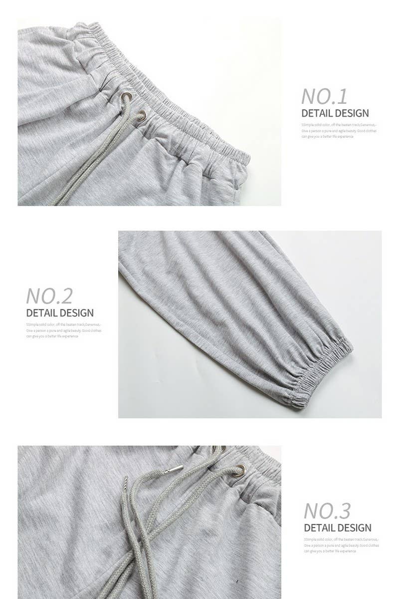 CWBLP00940_CASUAL HIGH-WAISTED SPORTS ANKLE-LENGTH PANTS