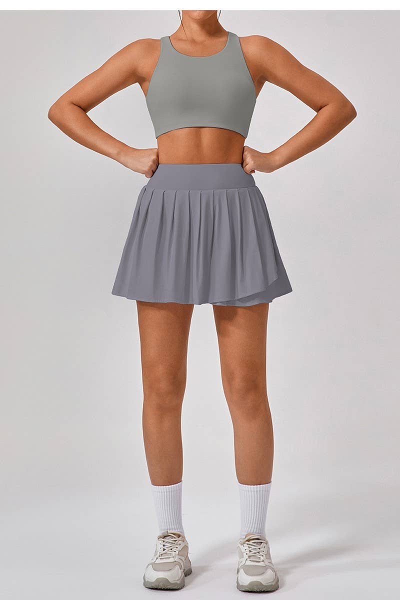 CWBSS0500_ELASTIC QUICK-DRYING CASUAL BREATHABLE YOGA SKIRT