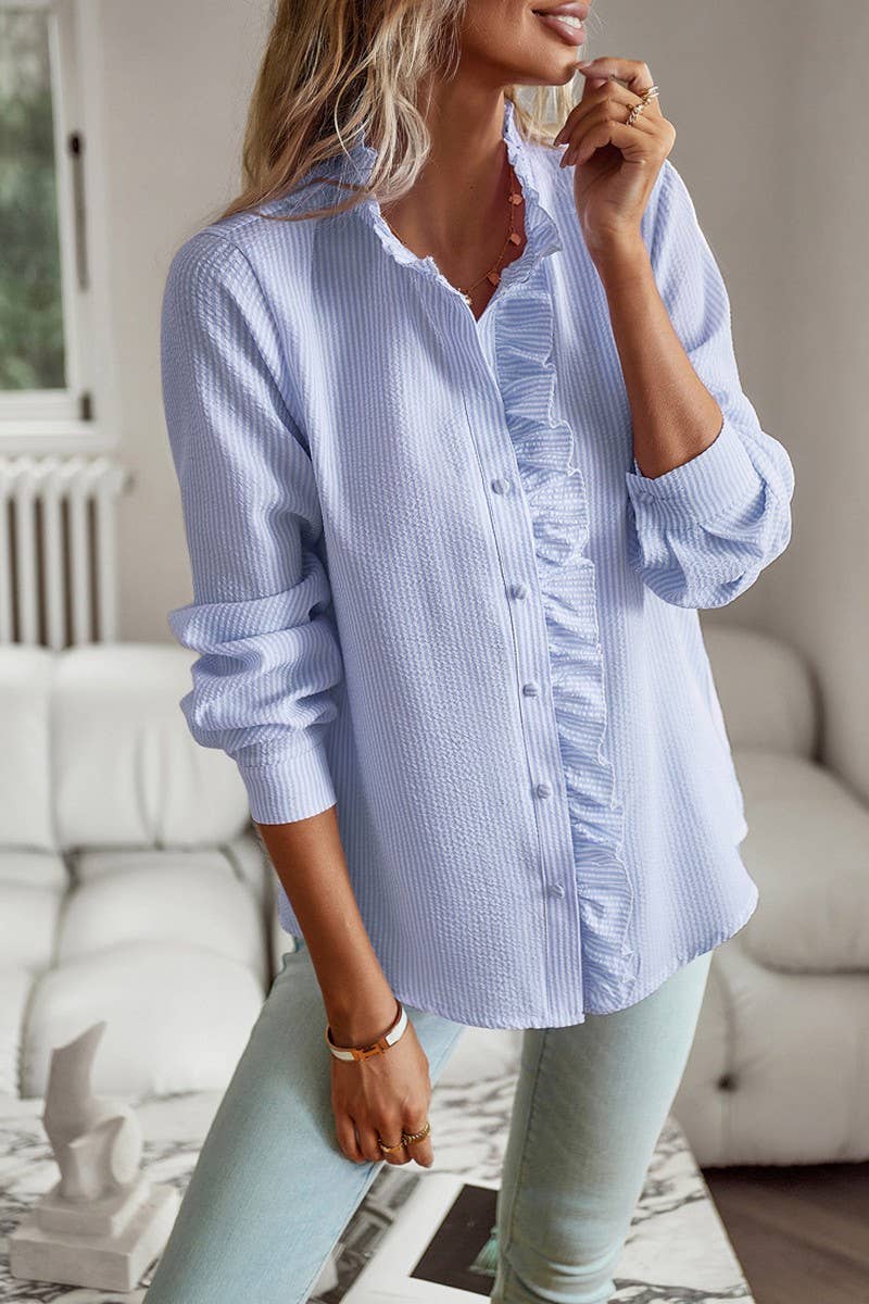 CWTBLL0789_STRIPED LONG SLEEVED BLOUSE