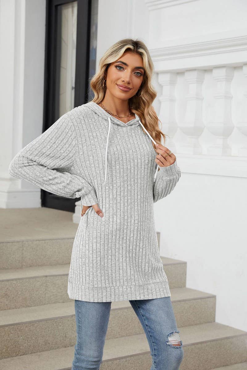 CWOHOL1110_AUTUMN AND WINTER LOOSE HOODED SWEATSHIRT