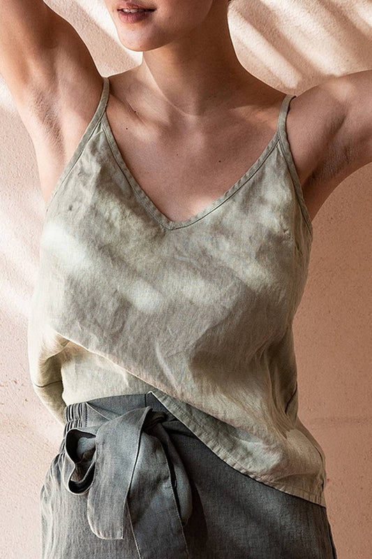 CWTTSL00224_LOOSE AND SIMPLE V-NECK SLEEVELESS TANK TOP