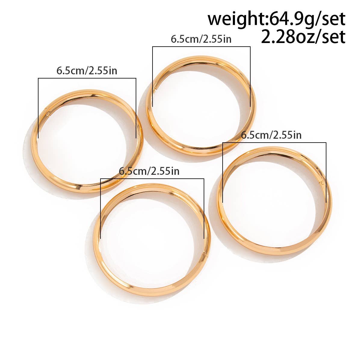 FASHIONABLE CURVED SMOOTH TWIST BRACELET