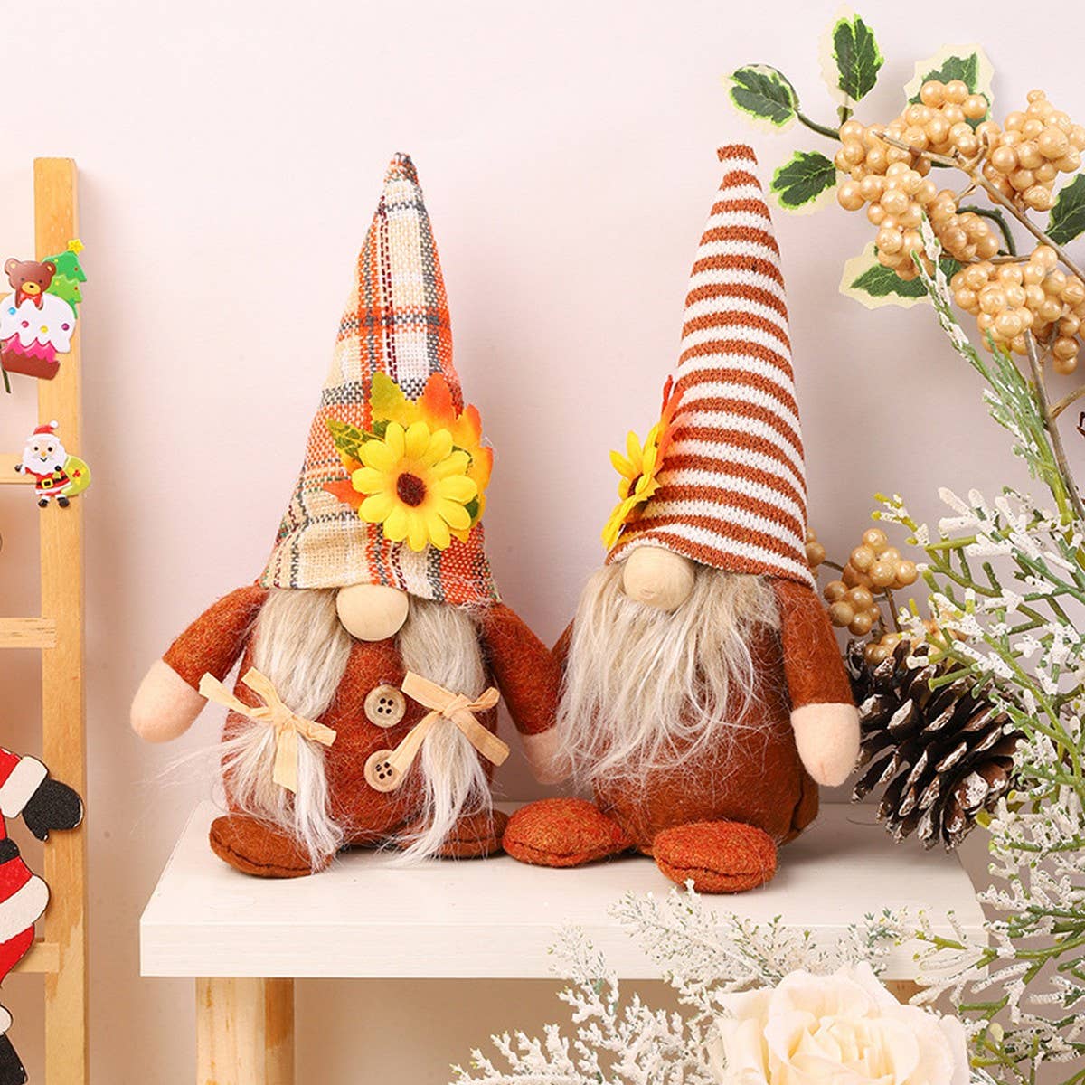 THANKSGIVING DECORATIONS FACELESS DOLL ORNAMENTS