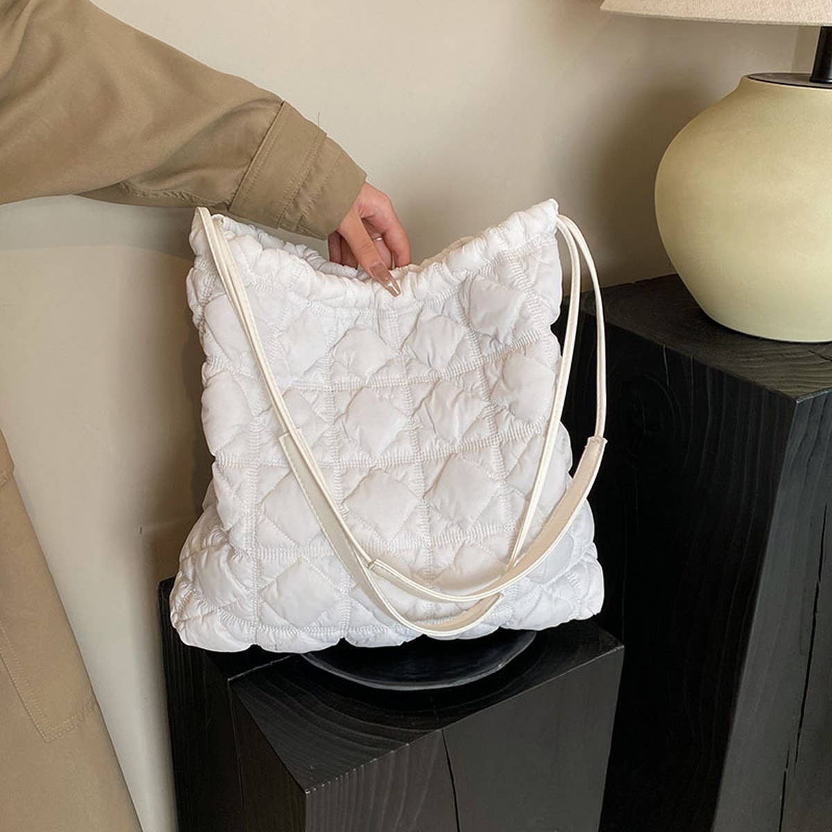 Gradient Cloud Bag Puffer Shoulder Tote_CUAB00518