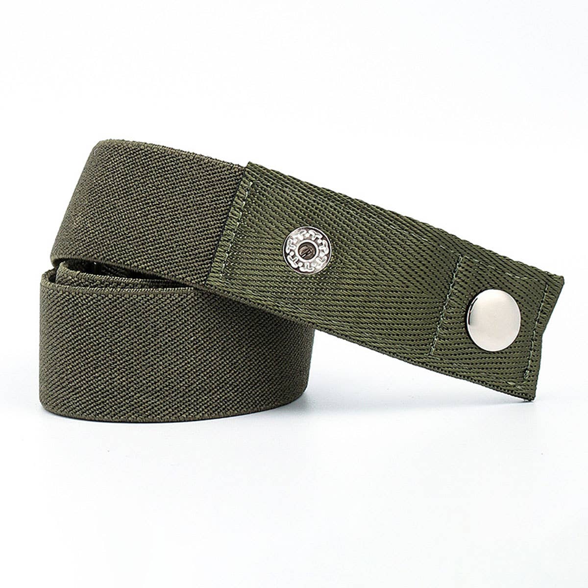 SEAMLESS WOVEN BUCKLELESS ELASTIC CANVAS BELT_CWABE0673
