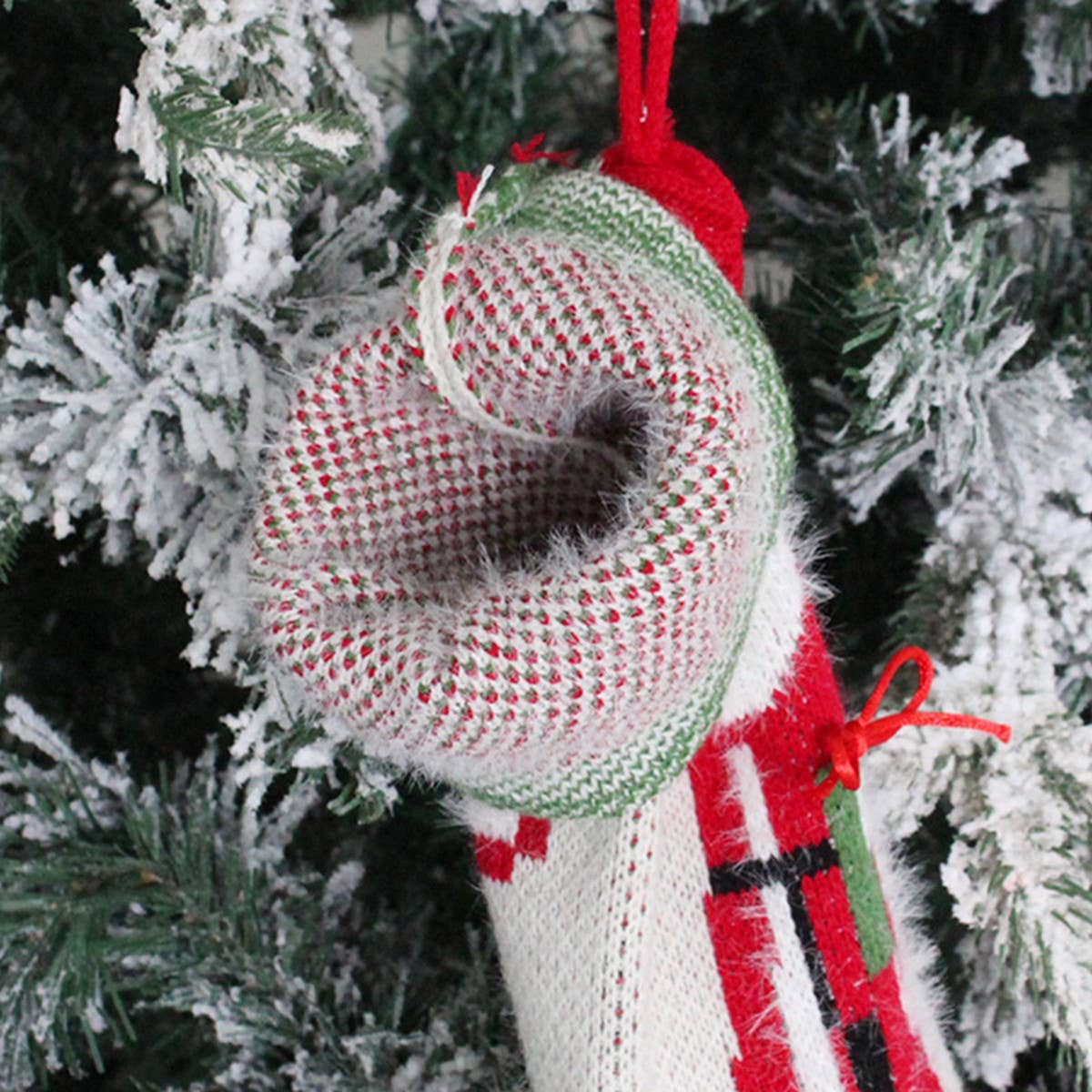 CREATIVE KNITTED GIFT BAG LONG CHRISTMAS SOCKS