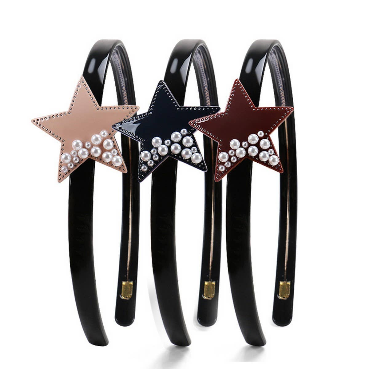 FIVE-POINTED STAR HEADBAND PEARL DIAMOND HEADBAND