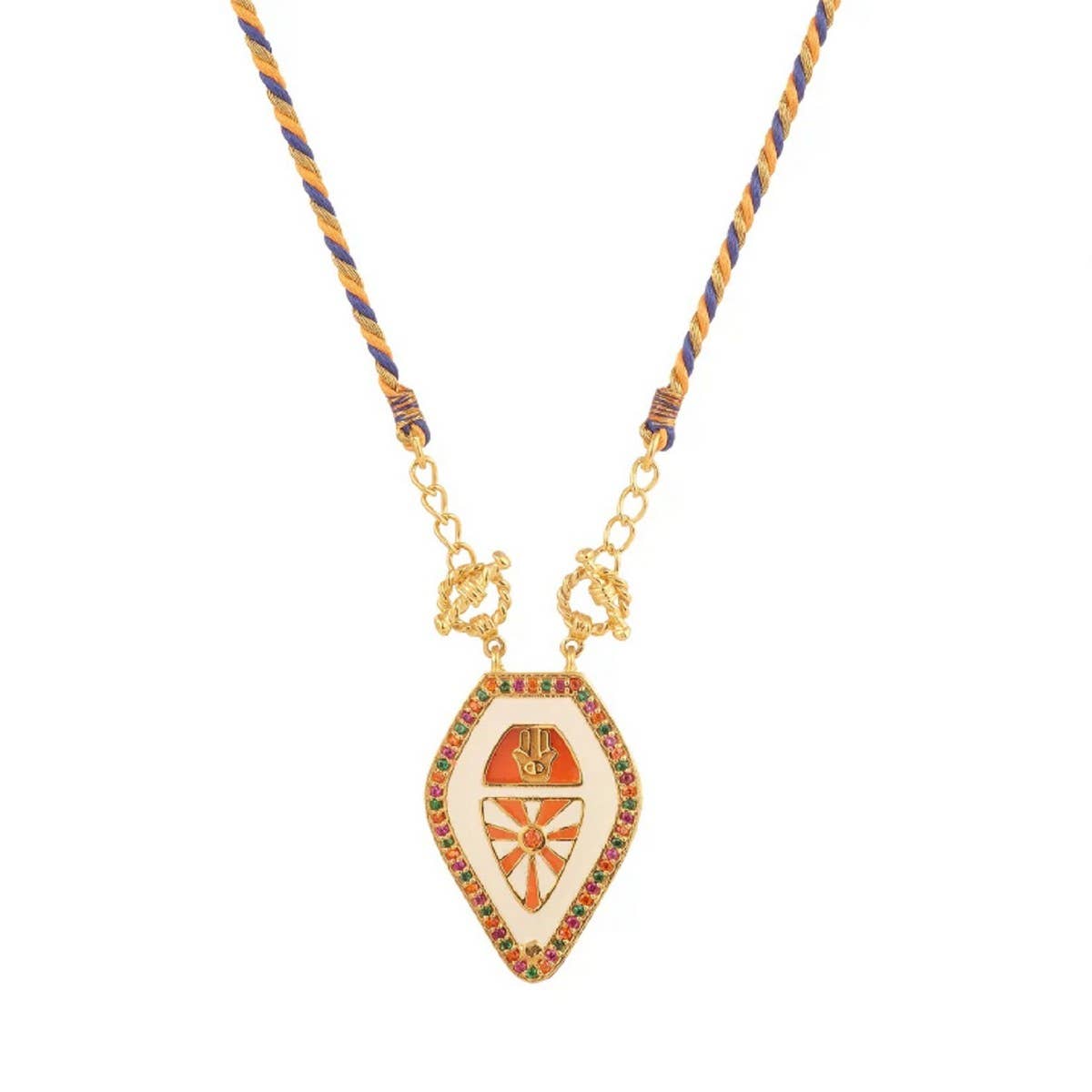 Women's high-end rhinestone oil drop necklace