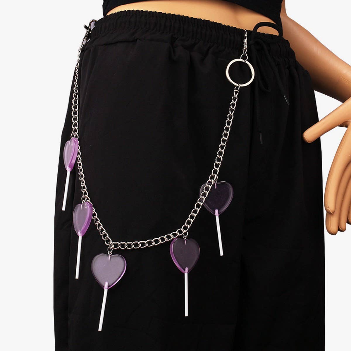 COLORED LOLLIPOP PENDANT PANTS CHAIN