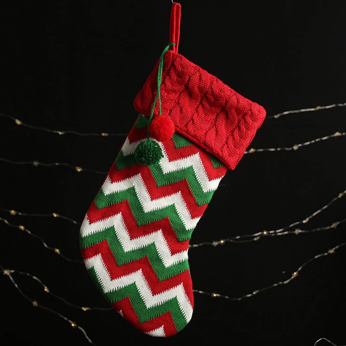 NEW CHRISTMAS CUTE KNITTED WOOL SOCKS GIFT BAG