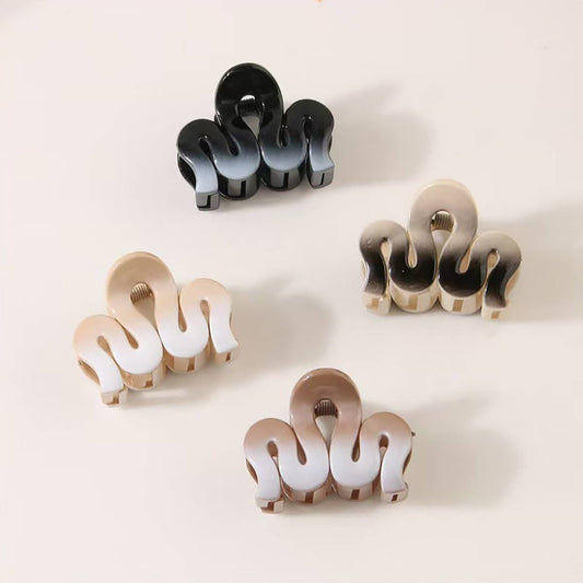 CWAHA07447_WAVY GRADIENT HAIR CLAW CLIP FOR WOMEN UPDO