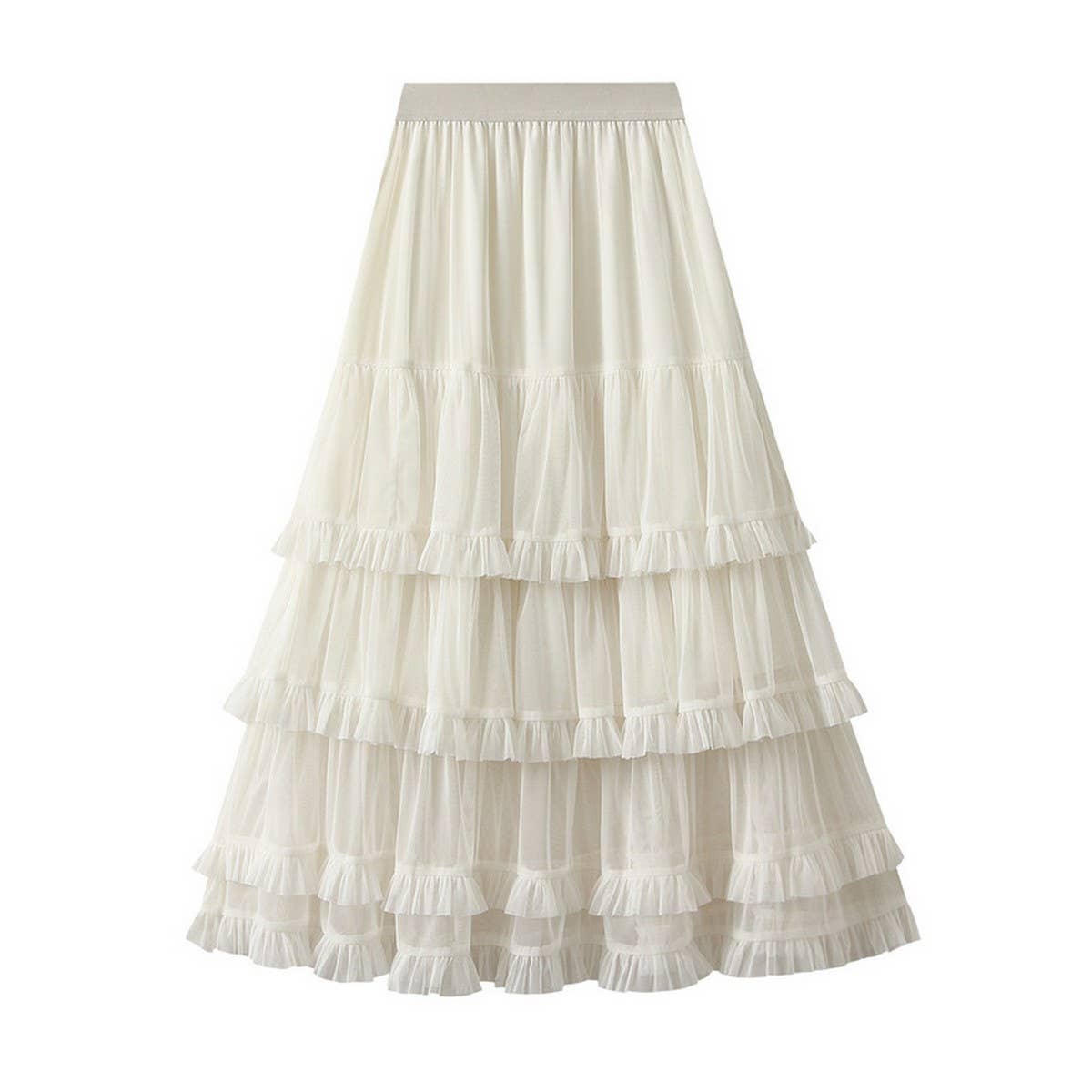 Sweet Fairy-Tale Cake Layered Pencil Skirt
