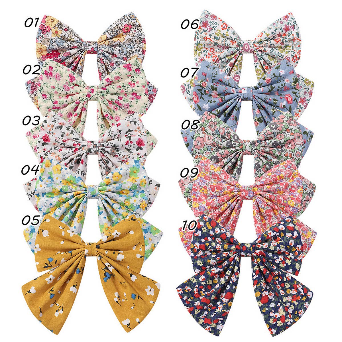CHILDREN'S SIMPLE FLORAL BOW HAIRPIN