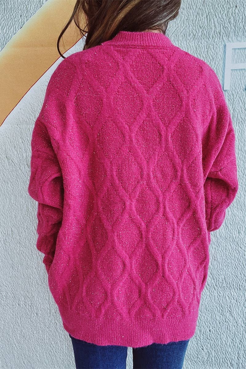 CWOSWL3868_VINTAGE AUTUMN WINTER LONG-SLEEVED GOLD SWEATER