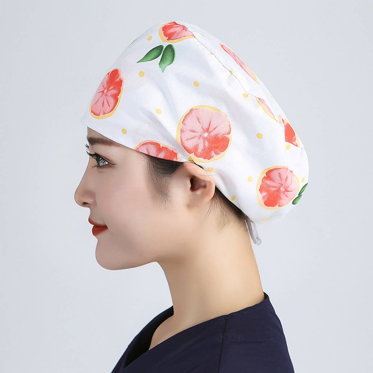 NURSE CAP OPERATING ROOM ADJUSTABLE ROUND CAP_CWAH3336