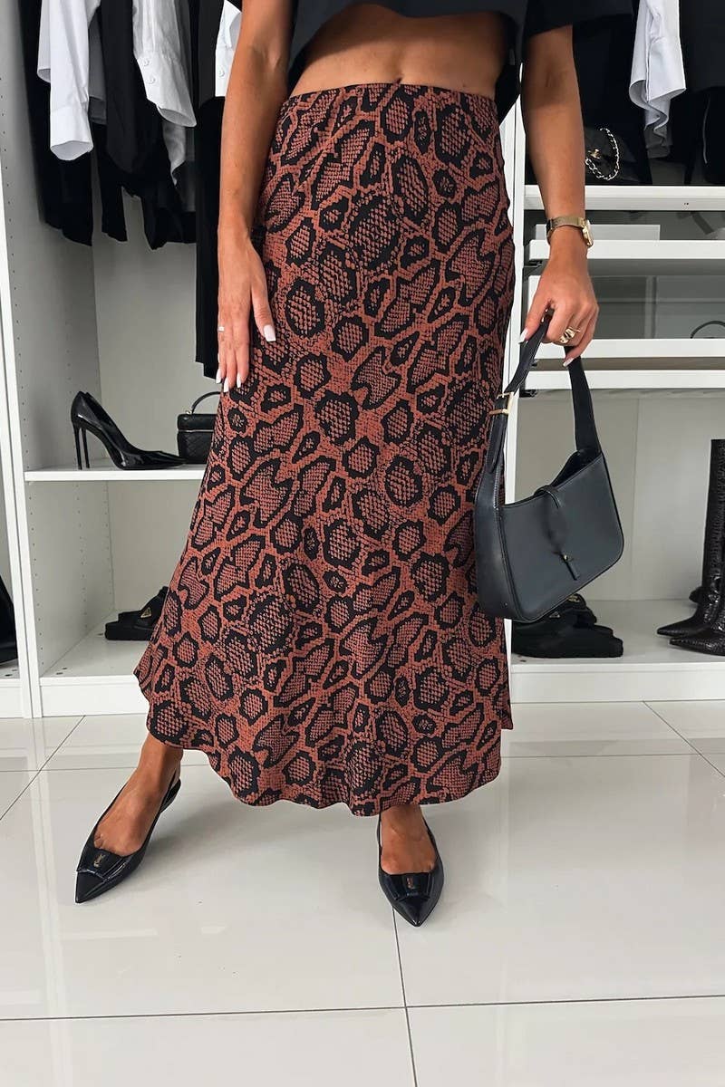 AUTUMN HIGH WAIST TEMPERAMENT SLIM PRINT SKIRTCWBLS0622