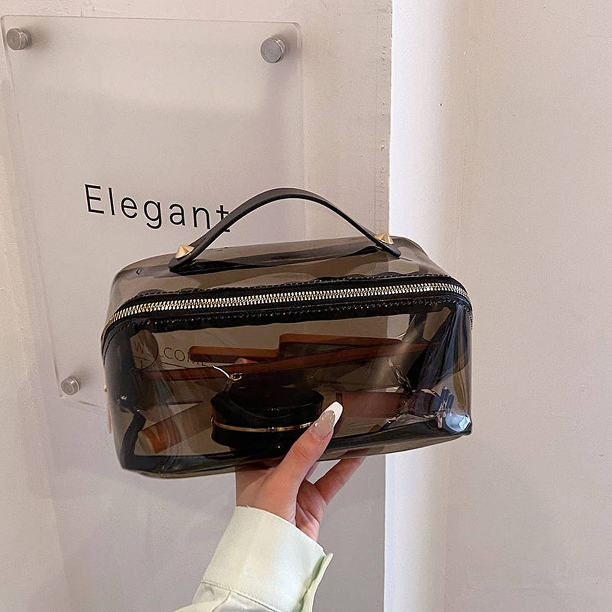 NEW HIGH-END SIMPLE TRANSPARENT COSMETIC BAG_CWAB4464