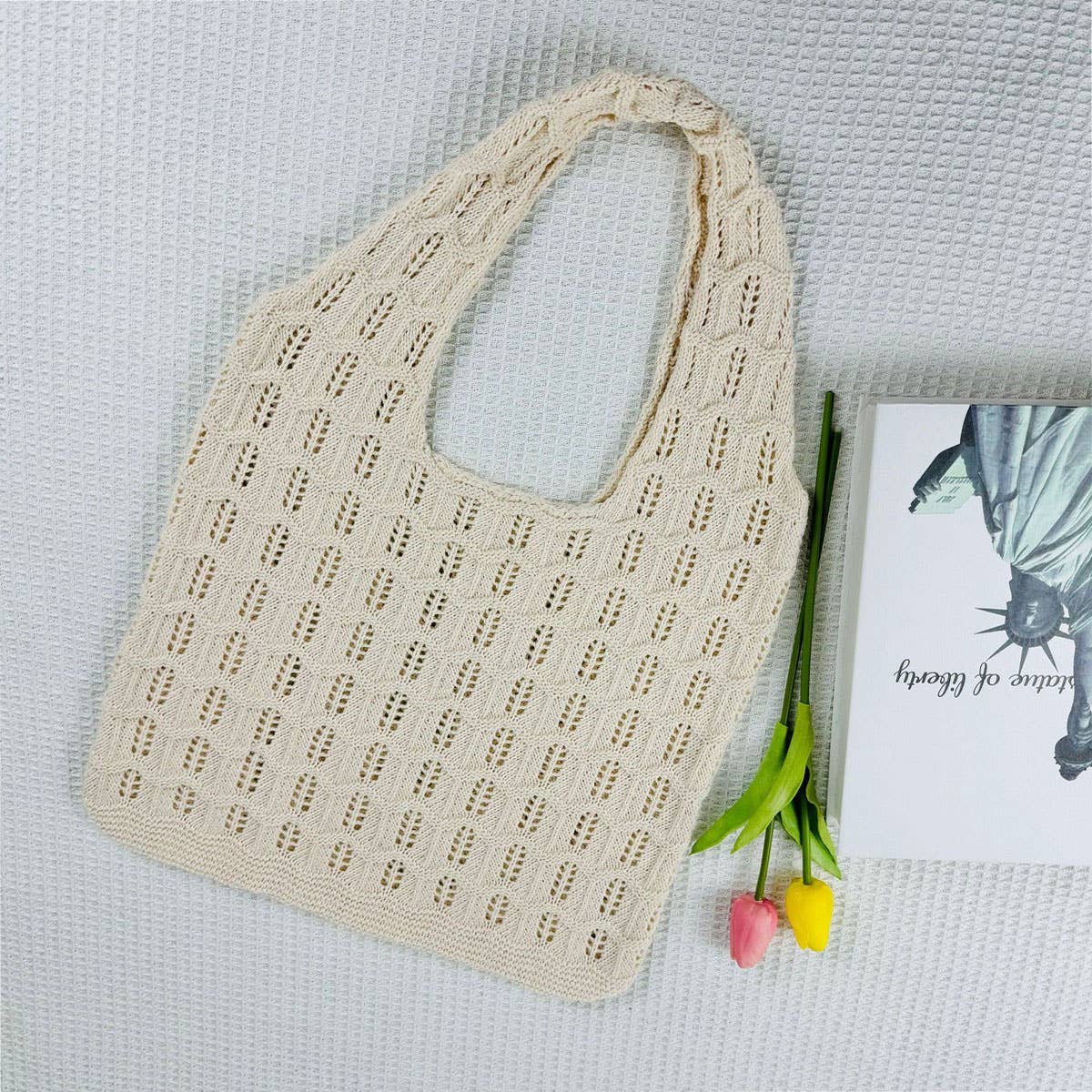 CWAB5066_NEW LARGE CAPACITY KNITTED BAG HOLLOW WOVEN BAG